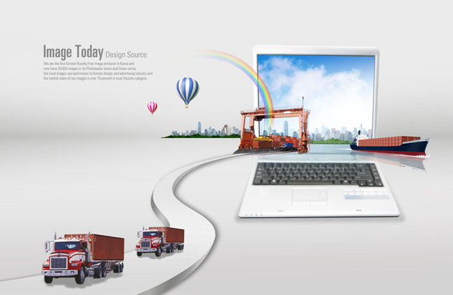 商貿運輸金融PSD素材